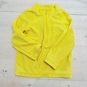 Primary baby long sleeve yellow swim rashguard 18/24 months
